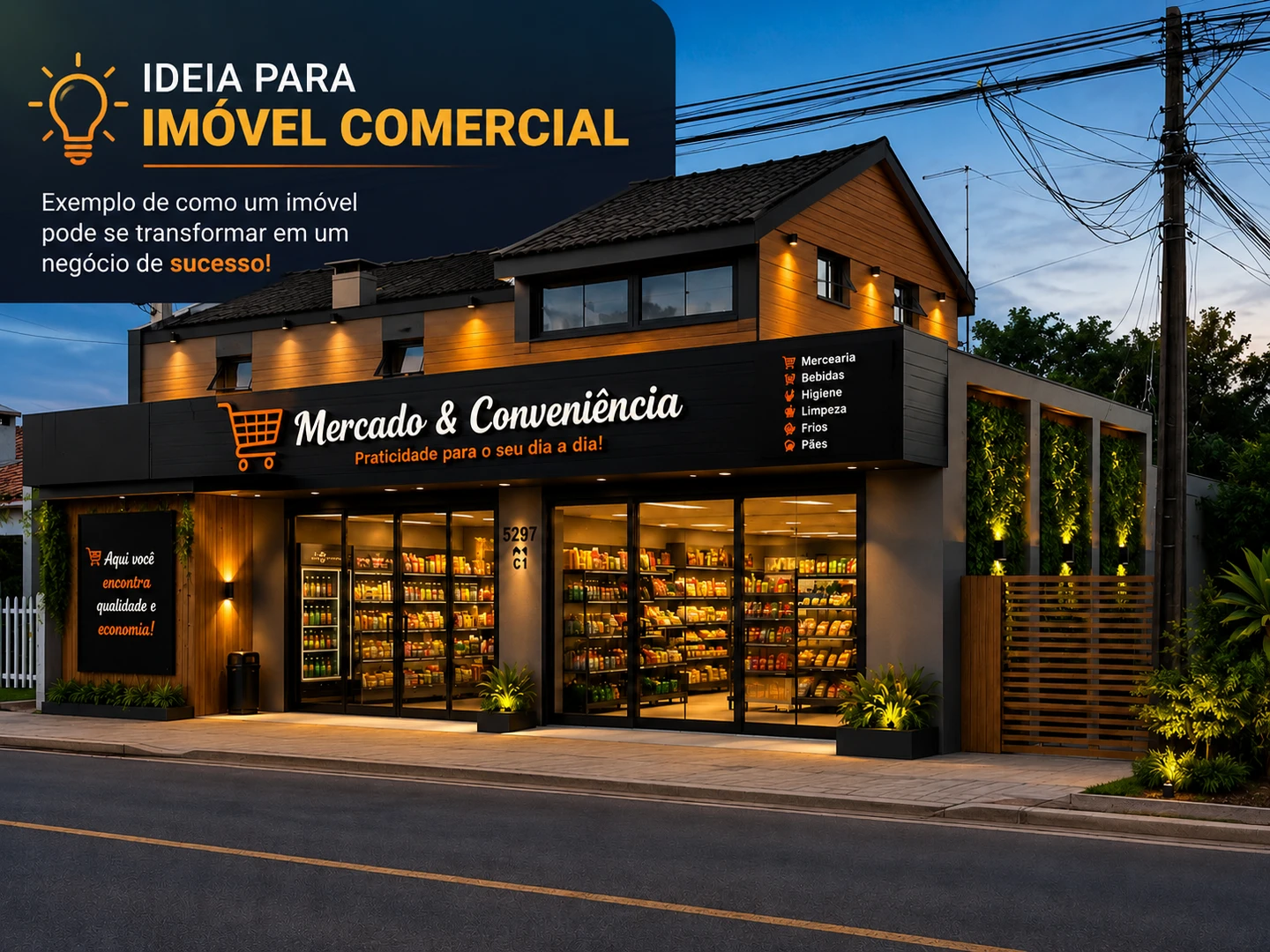 Imóvel de esquina ideal para transformar em comercial REF:IMO00056